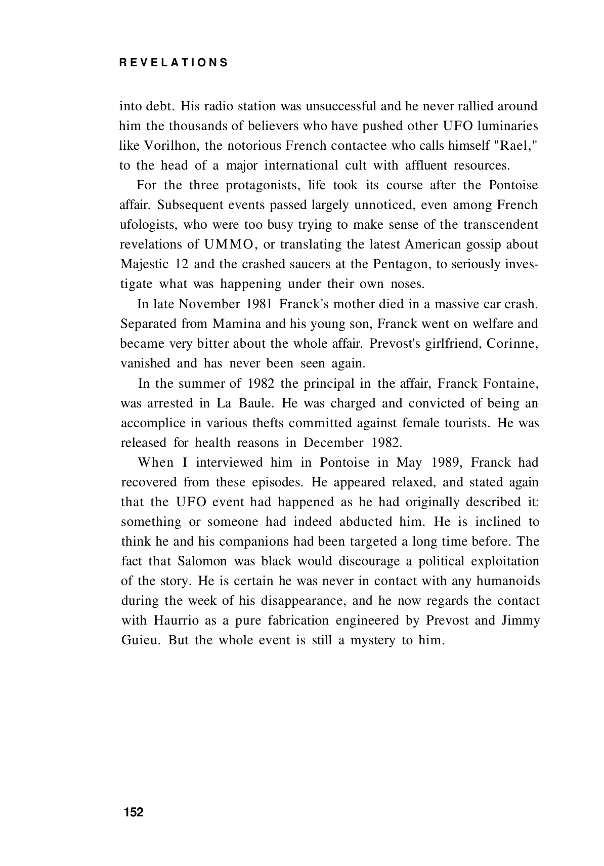 Jacques Vallee Revelations Alien Contact And Human Deception