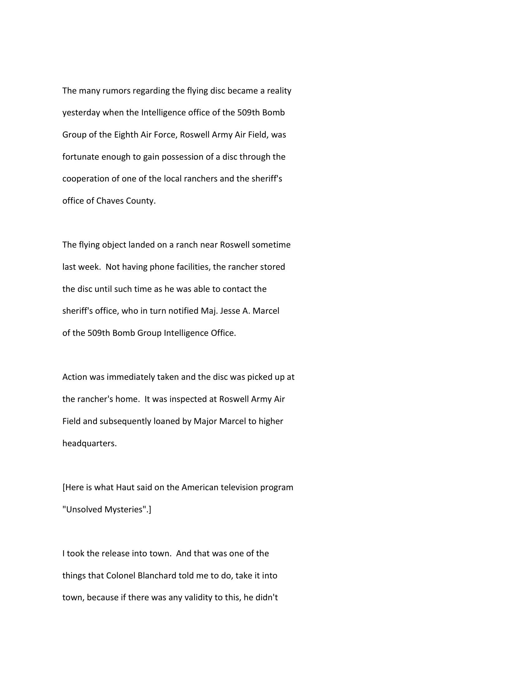 Roswell Testimony Christopher Schmidt