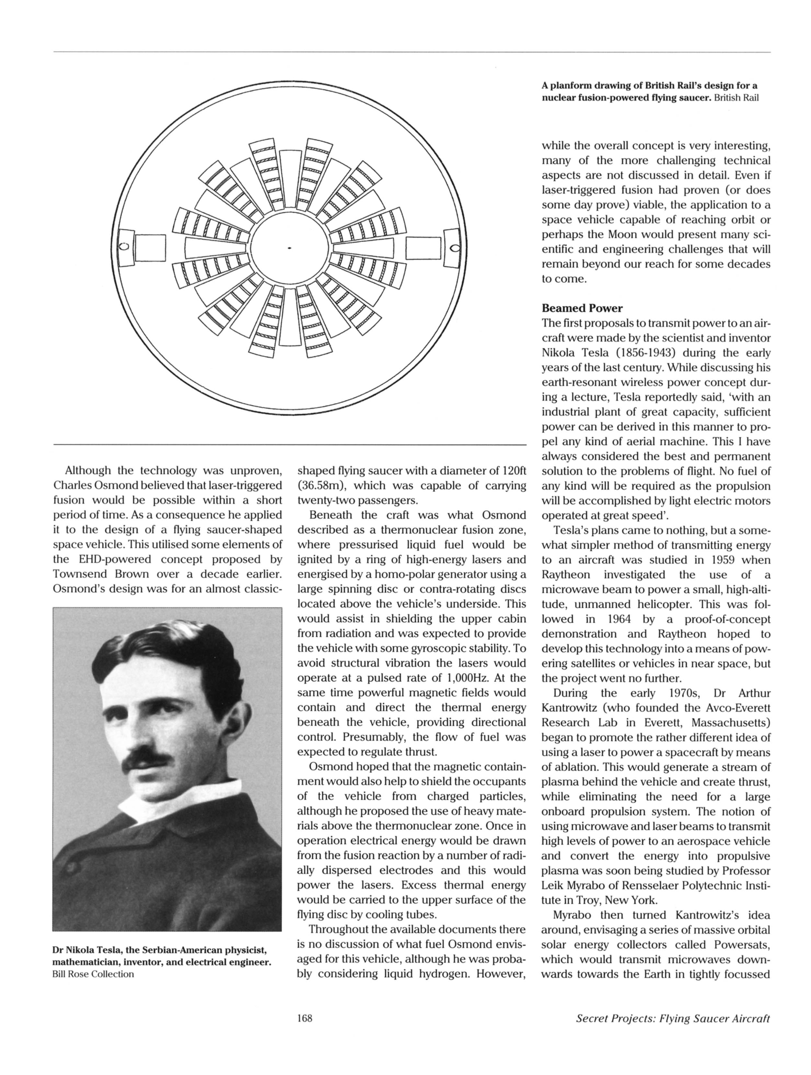 Secret Projects Flying Saucer Aircraft Bill Rose And Tony Buttler