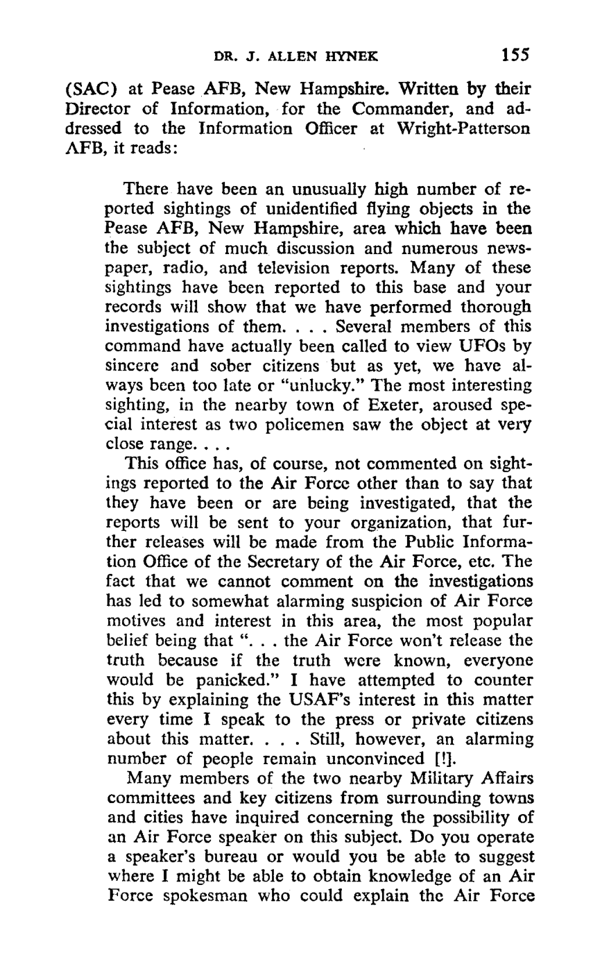 The Hynek Ufo Report Allen Hynek