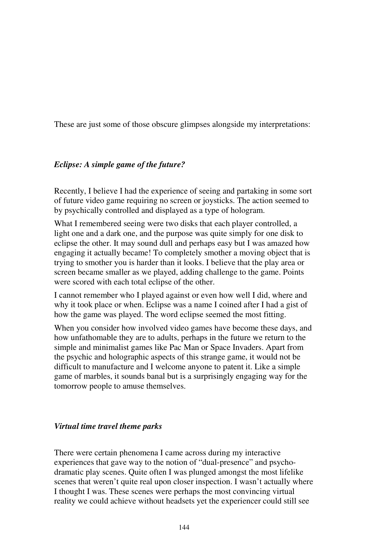 The Otherness Tim Watts