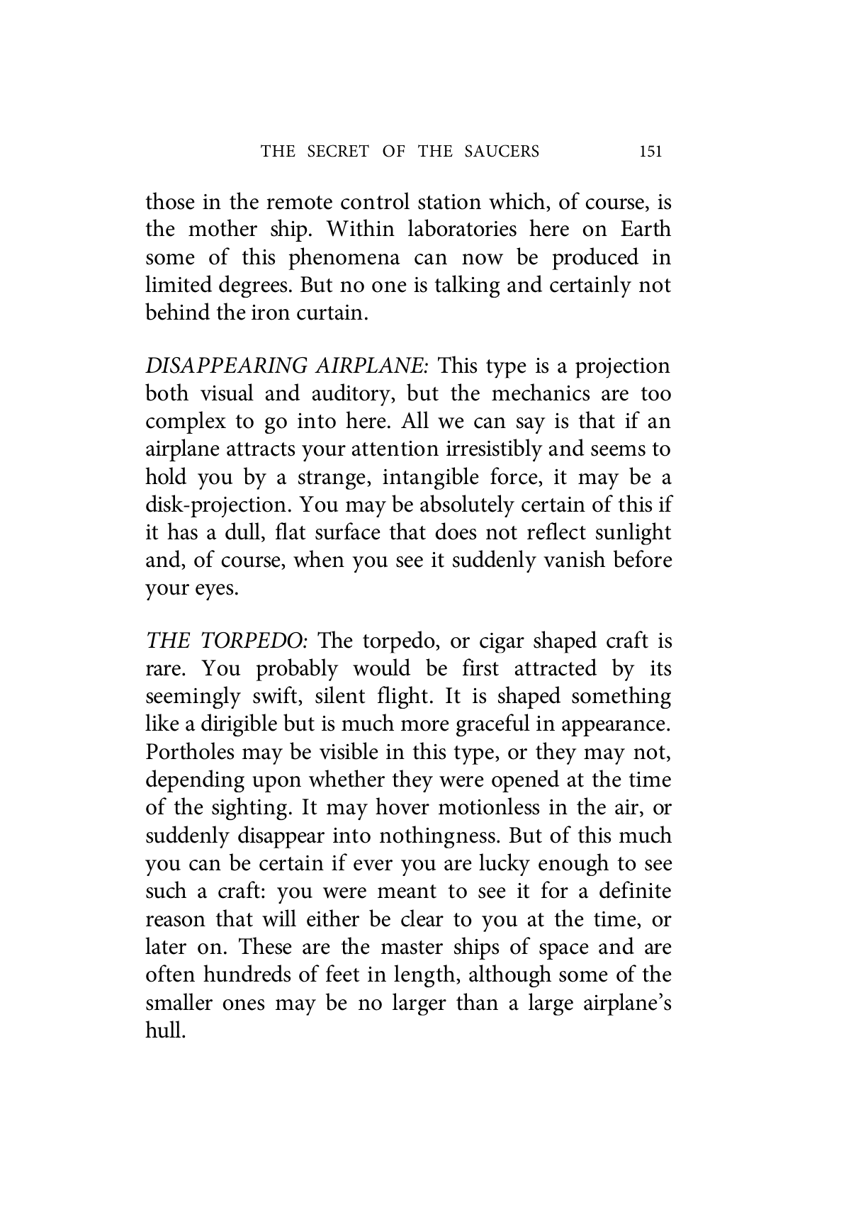 The Secret Of The Saucers Orpheo Angelucci