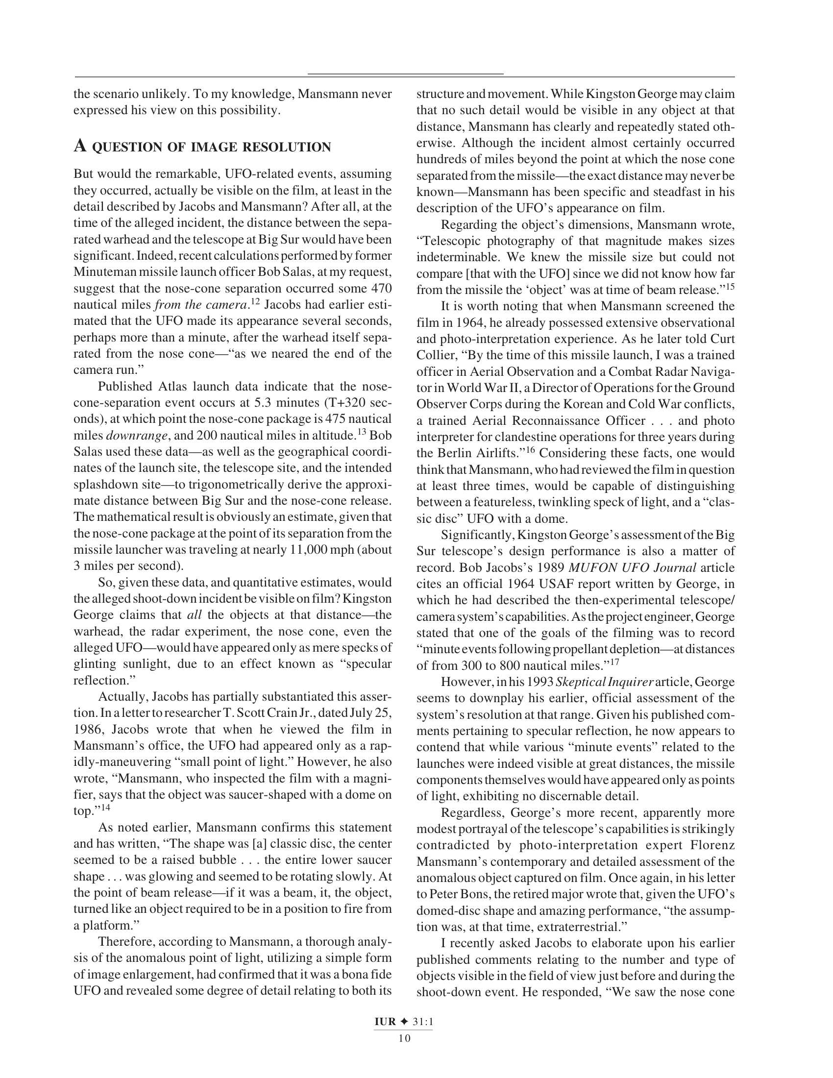 A Shot Across The Bow Robert Hastings