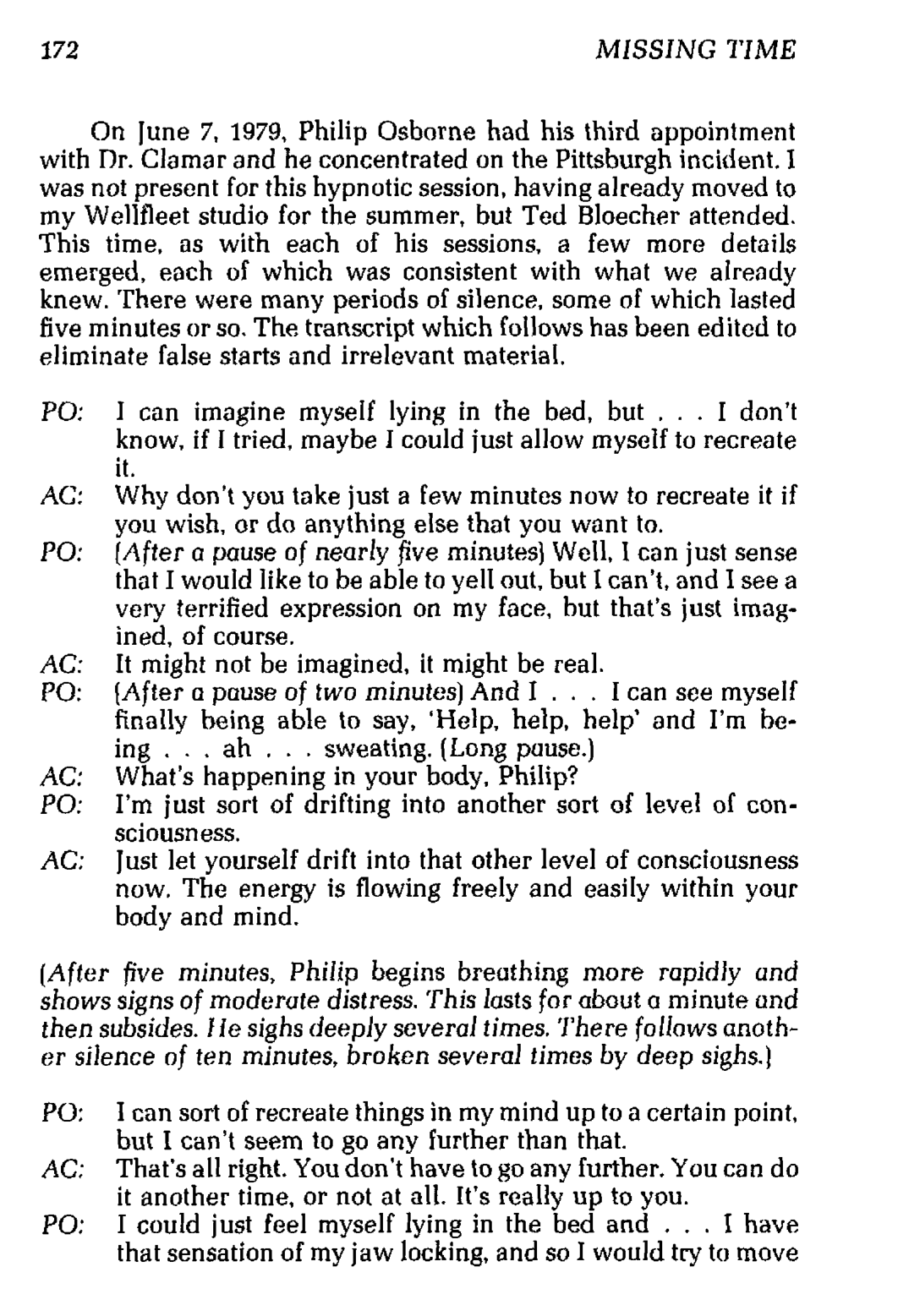 Budd Hopkins Missing Time