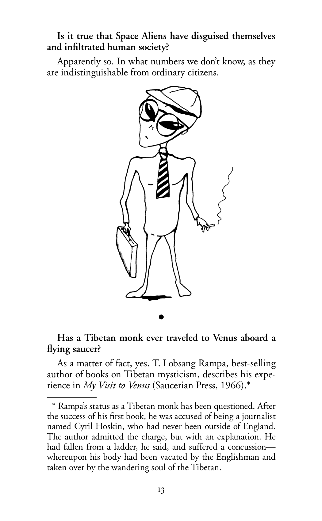 Can I Smoke Aboard A Flying Saucer Professor Solomon
