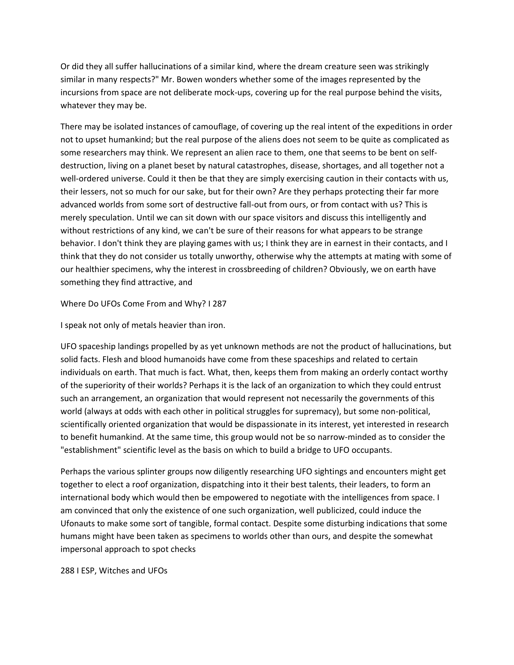 Esp Witches And Ufos Hans Holzer