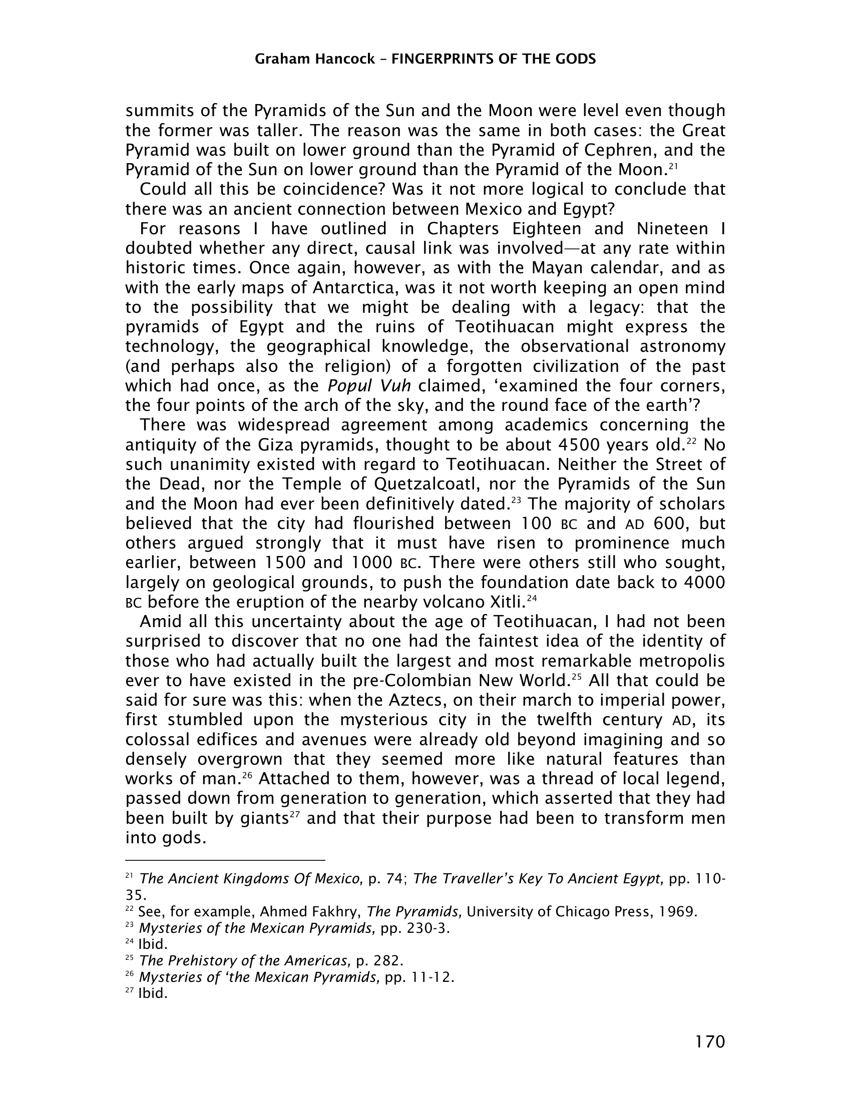 Fingerprints Of The Gods Graham Hancock