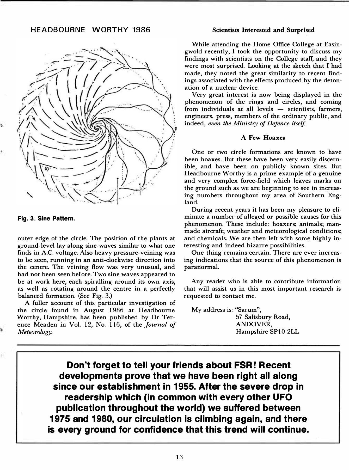 Flying Saucer Review Volume 32, No 6 1987