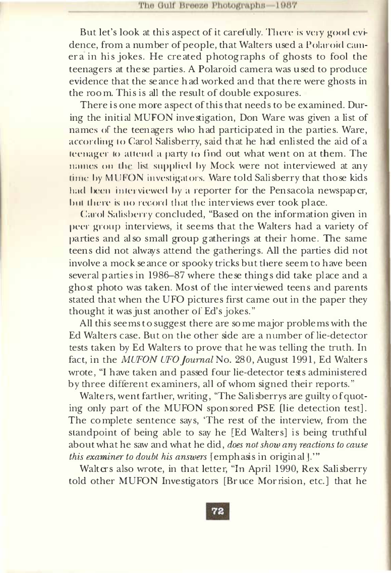 The Gulf Breeze Photographs Kevin Randle