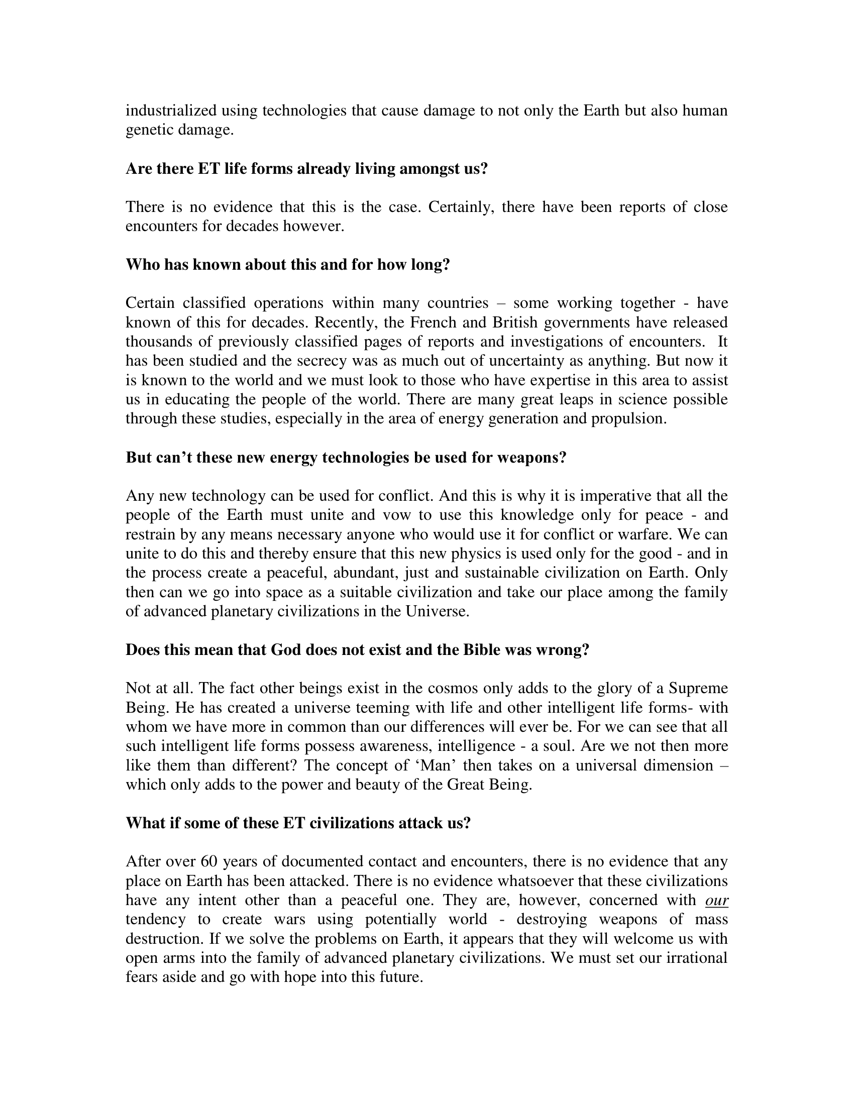 Cseti 10 Talking Points For Educating Your Community