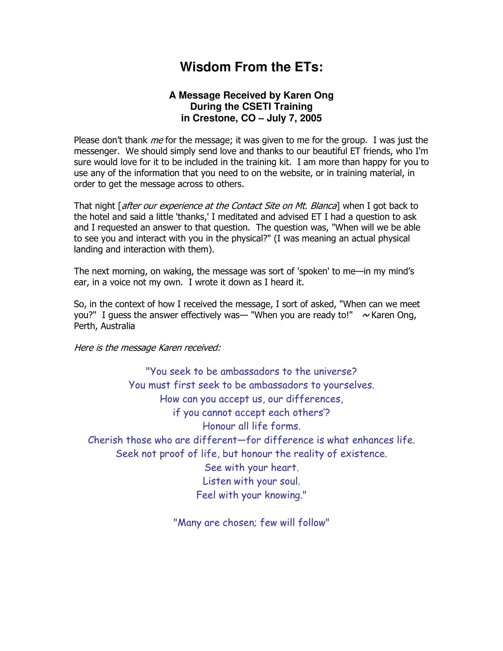 Cseti 14. Wisdom From The Ets