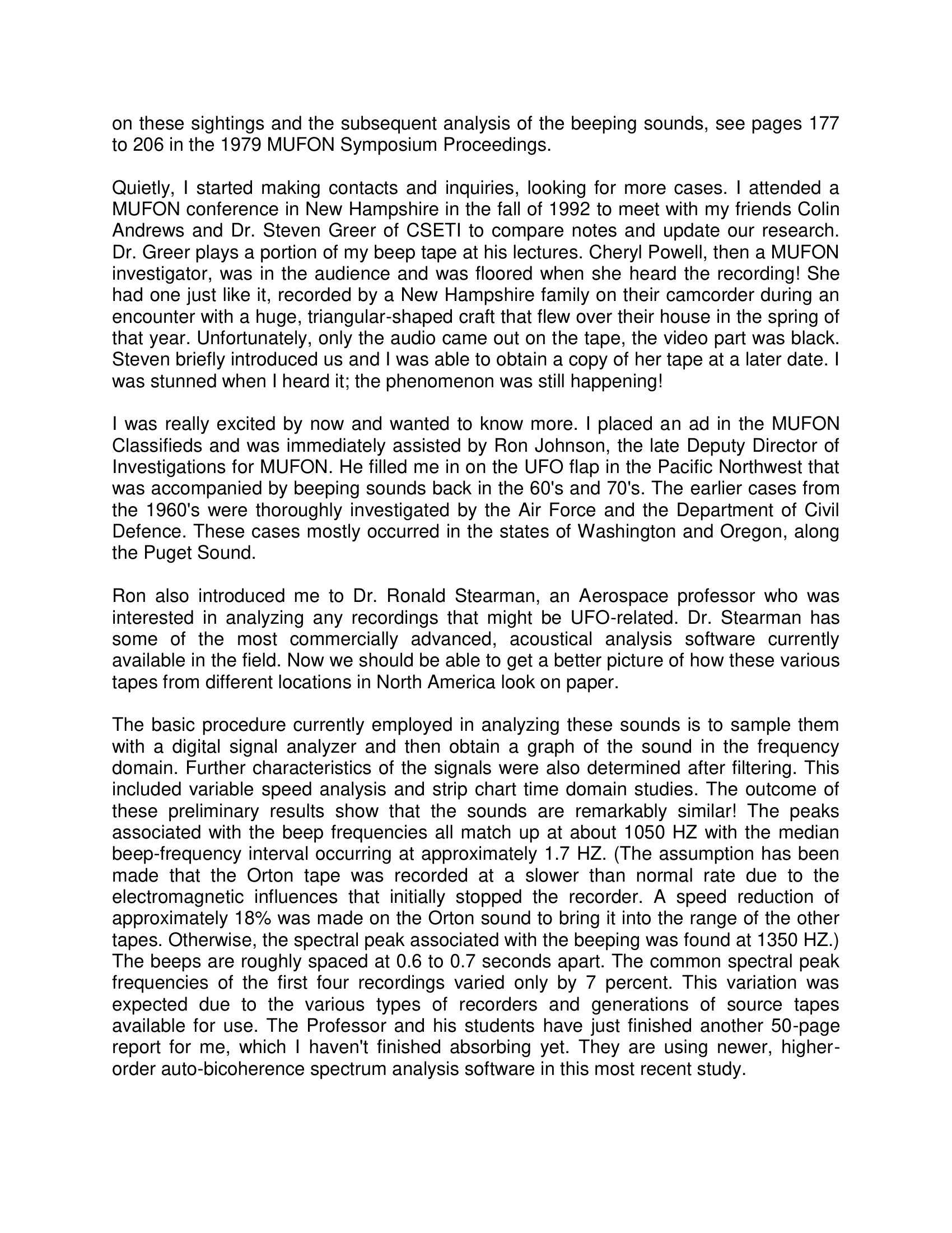 New Hampshire Beeping Tones Description