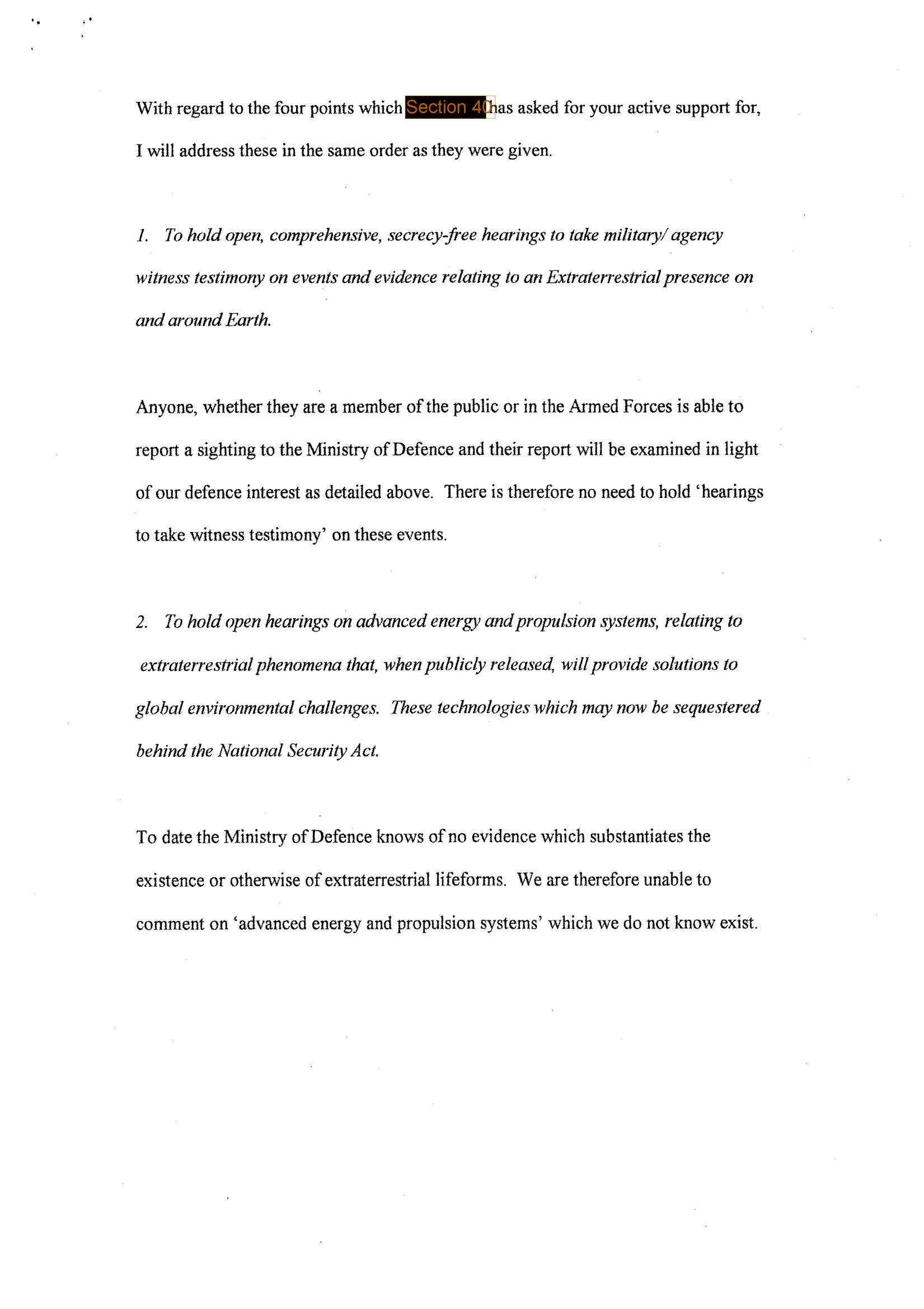 Uk Ufo Disclosure Part 14, 338P Uk Document 24 2034 1