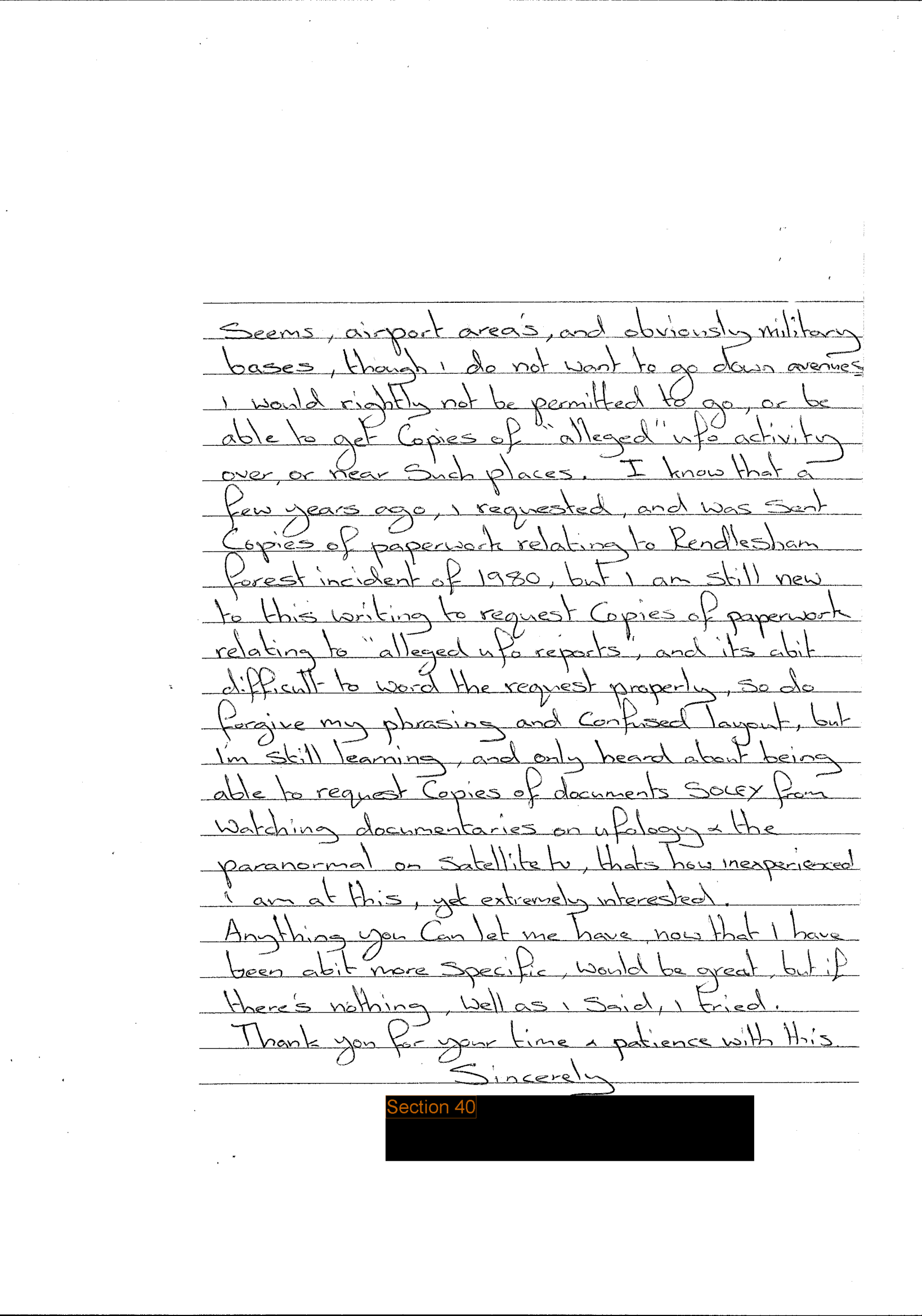 Uk Ufo Disclosure Part 23, 168P Uk Document 24 2068 1