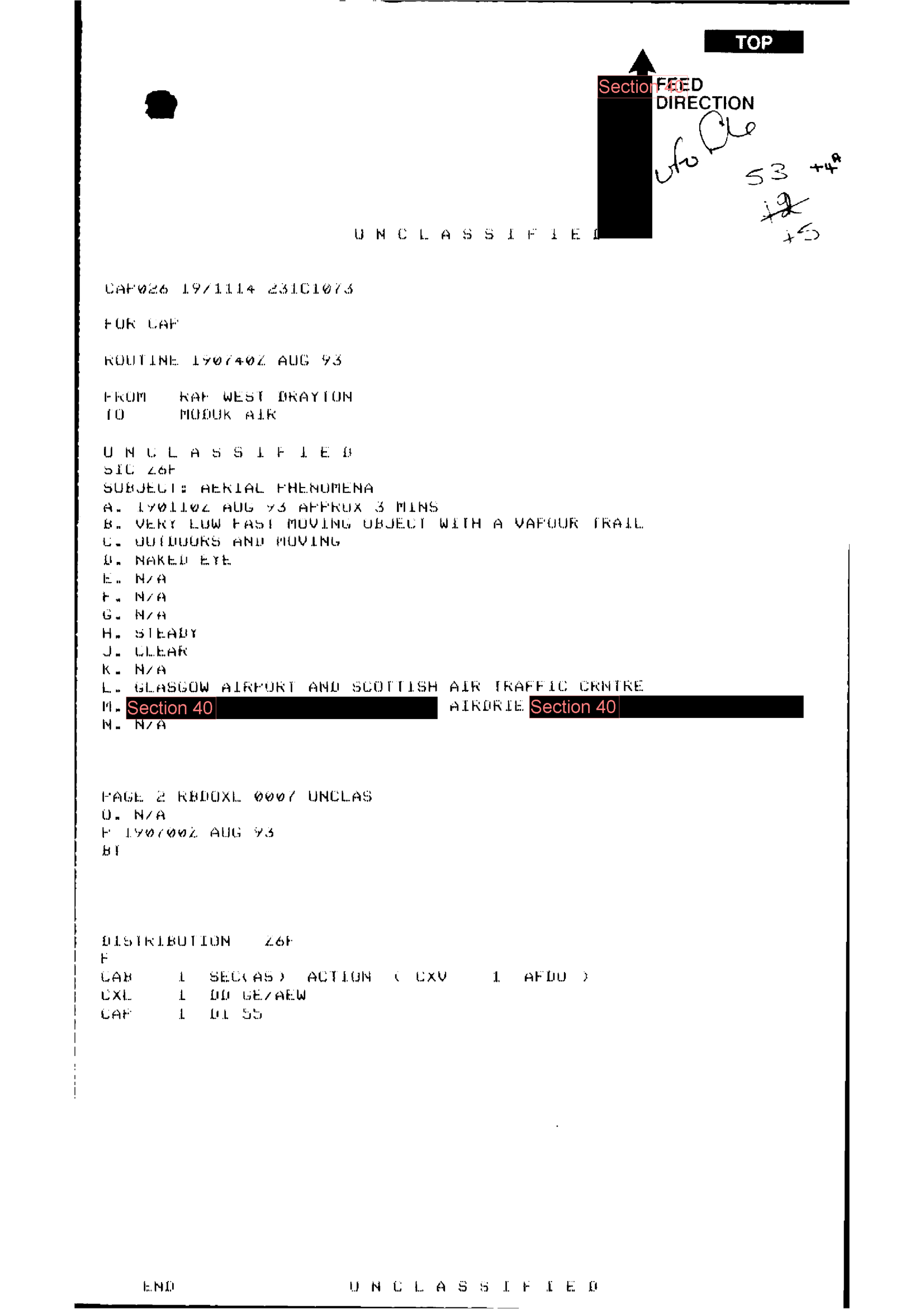 Uk Ufo Disclosure Part 27, 404P Uk Document 31 182 1