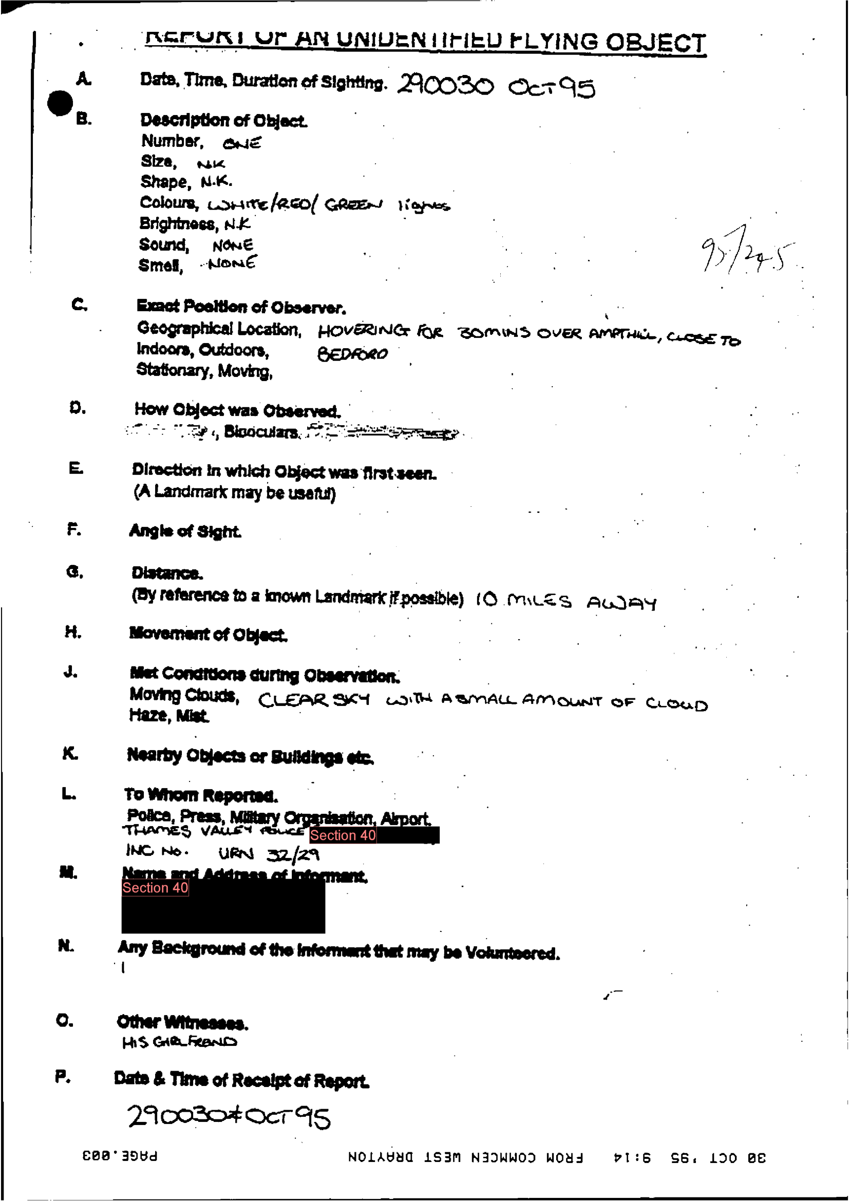 Uk Ufo Disclosure Part 32, 336P Uk Document 31 187 1