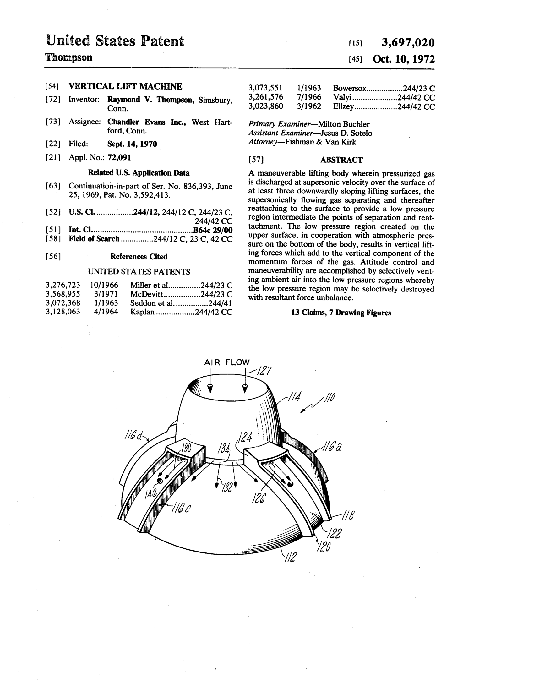 Usa Disclosure Ufo Patents 141P 20 2841 29 20 2860 29