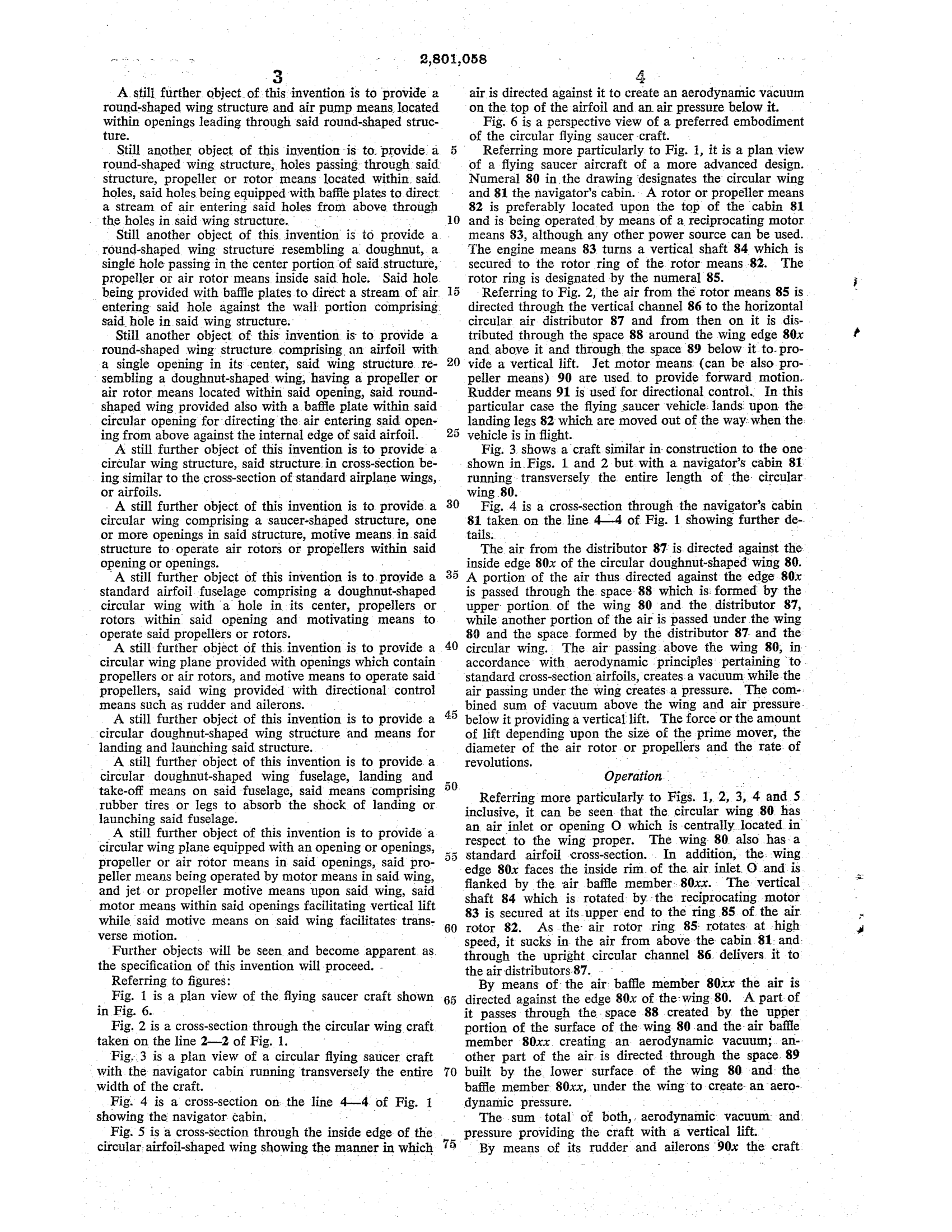 Usa Disclosure Ufo Patents 167P 20 281 29 20 2820 29