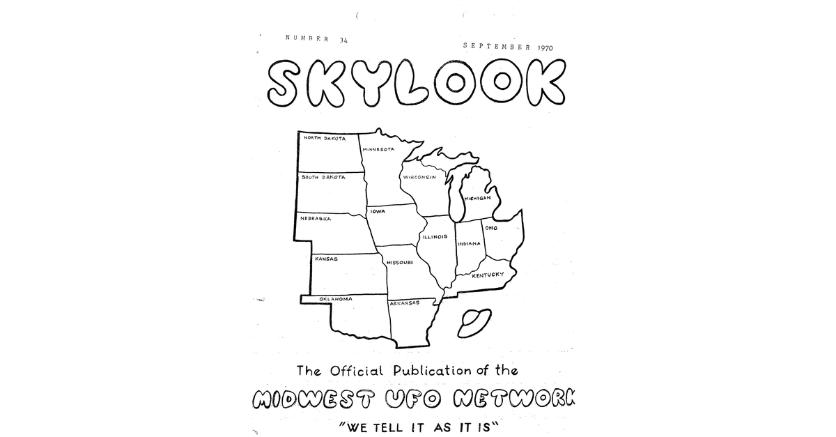MUFON UFO Journal 1970 9. September Skylook