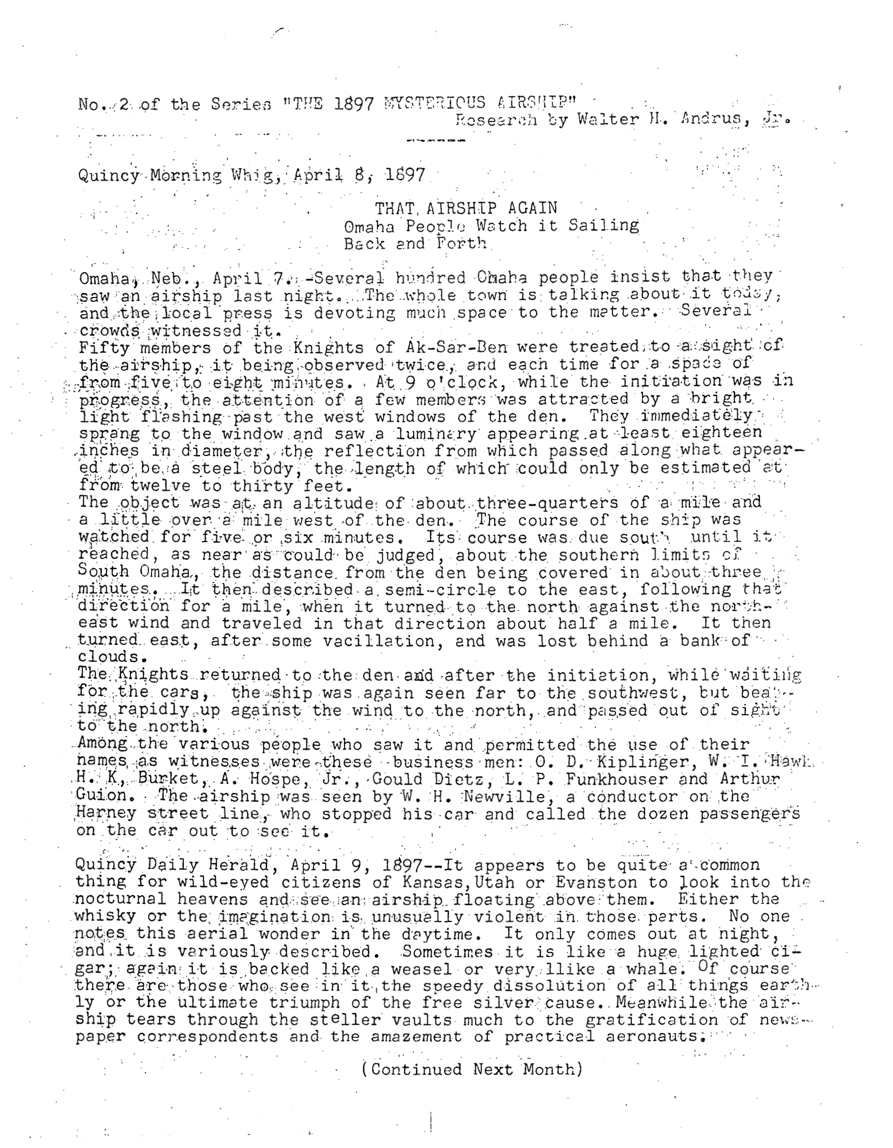 Mufon Ufo Journal 1970 9. September Skylook