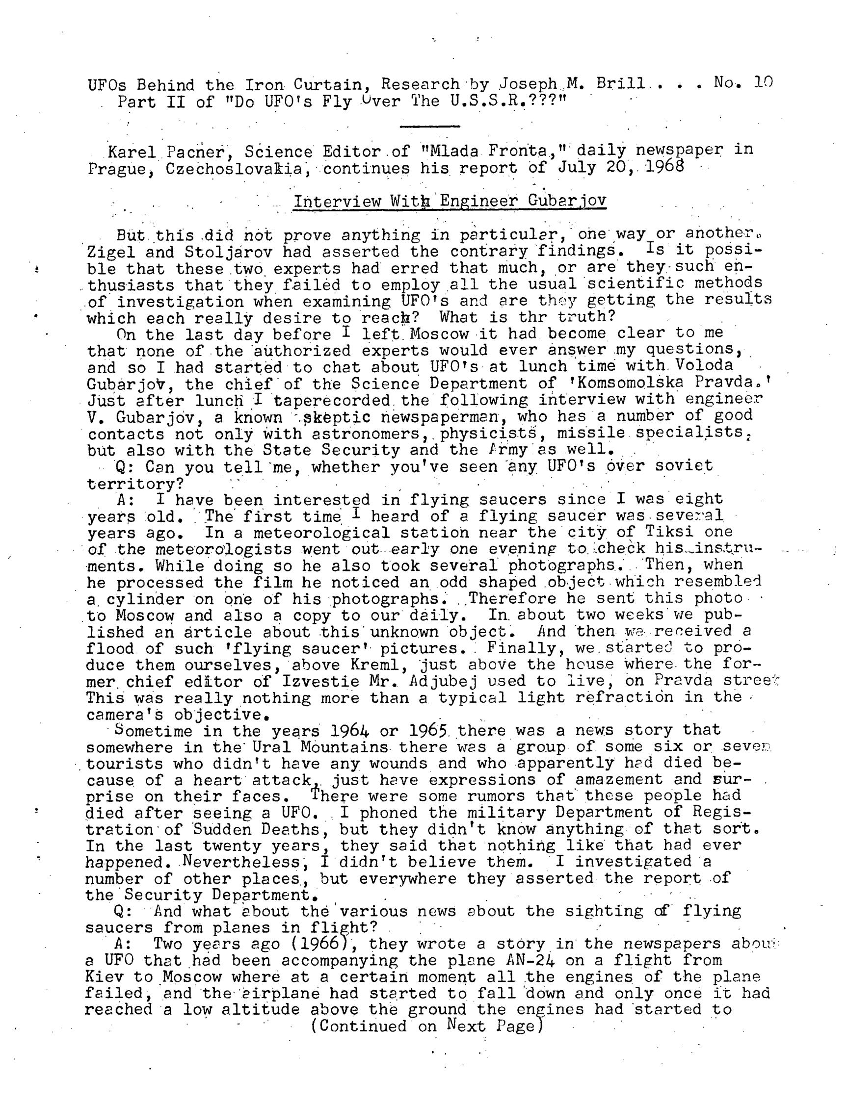 Mufon Ufo Journal 1972 7. July Skylook