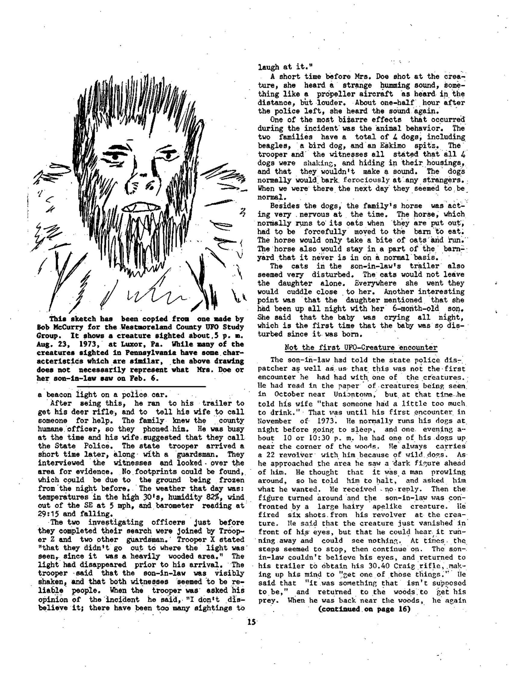Mufon Ufo Journal 1974 4. April Skylook