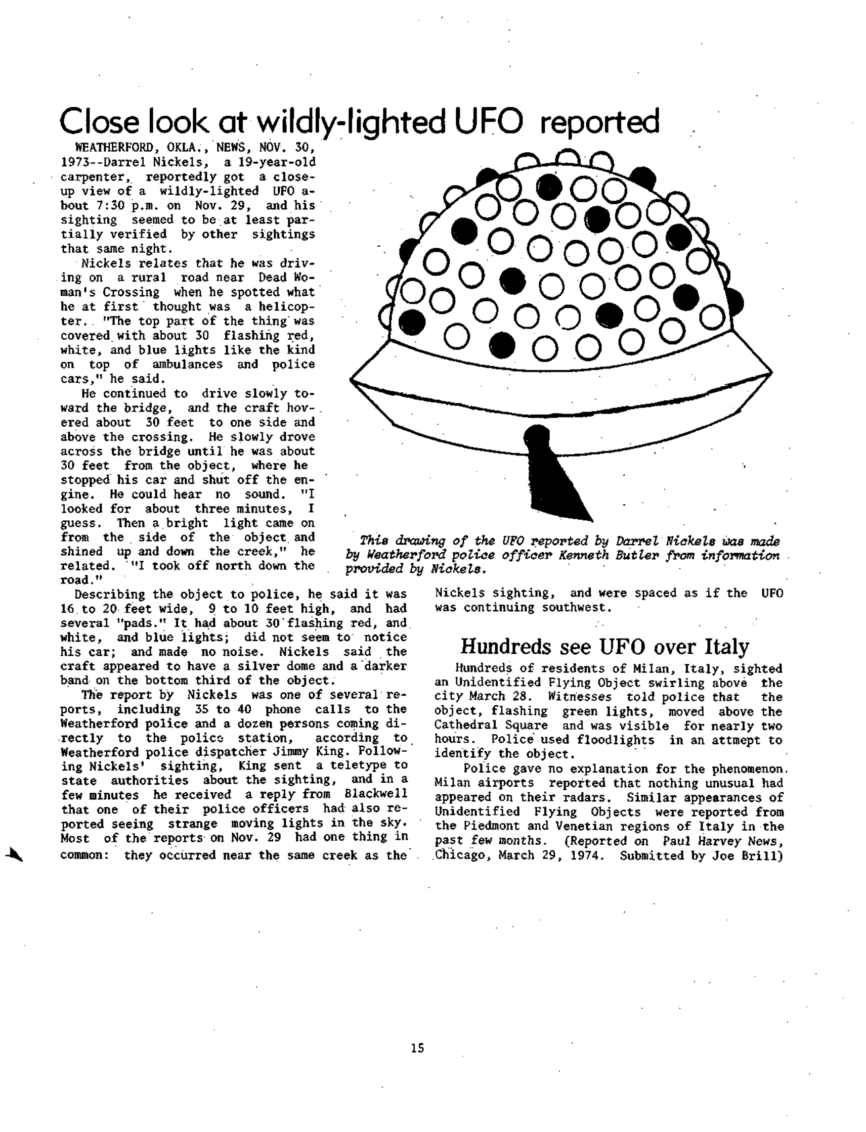Mufon Ufo Journal 1974 5. May Skylook