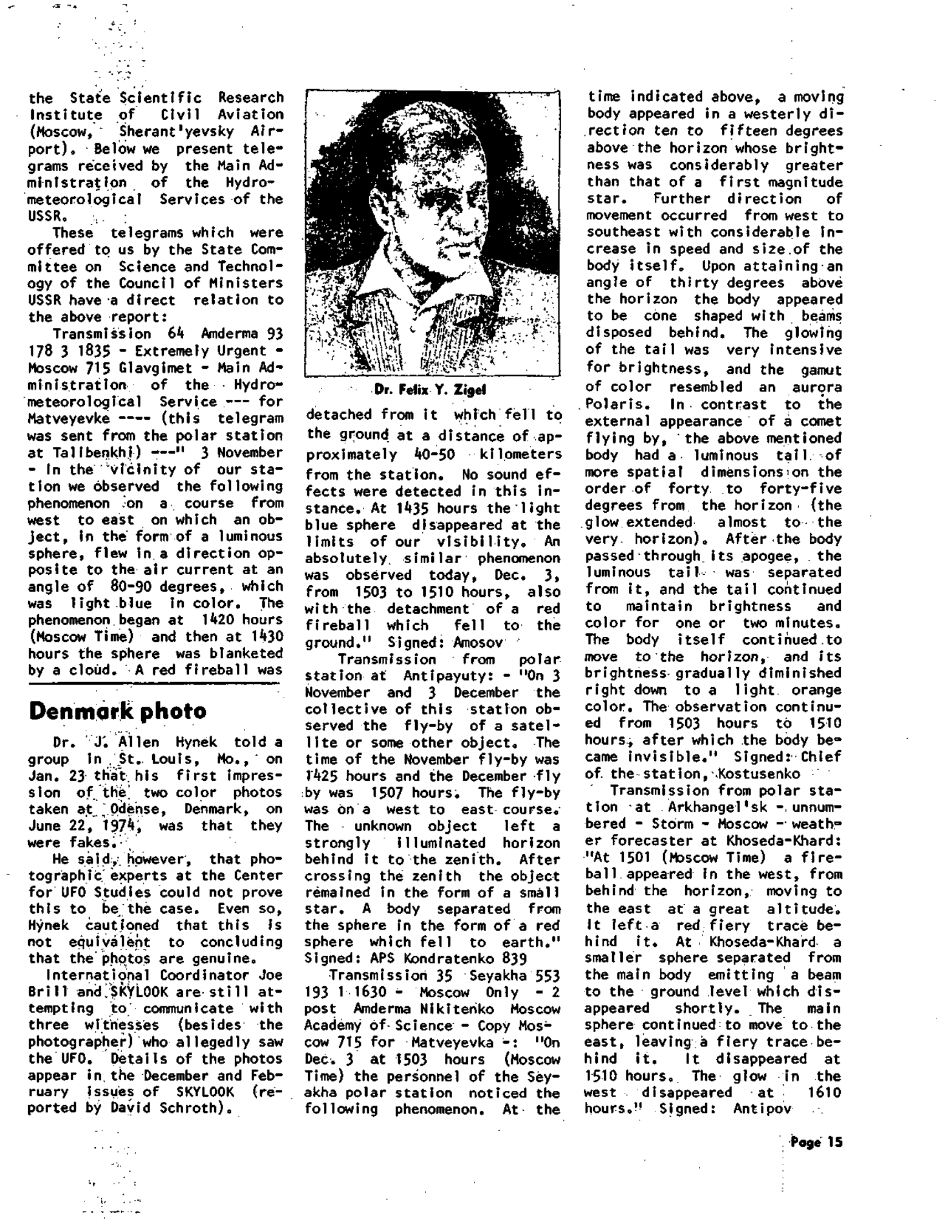 Mufon Ufo Journal 1975 3. March Skylook