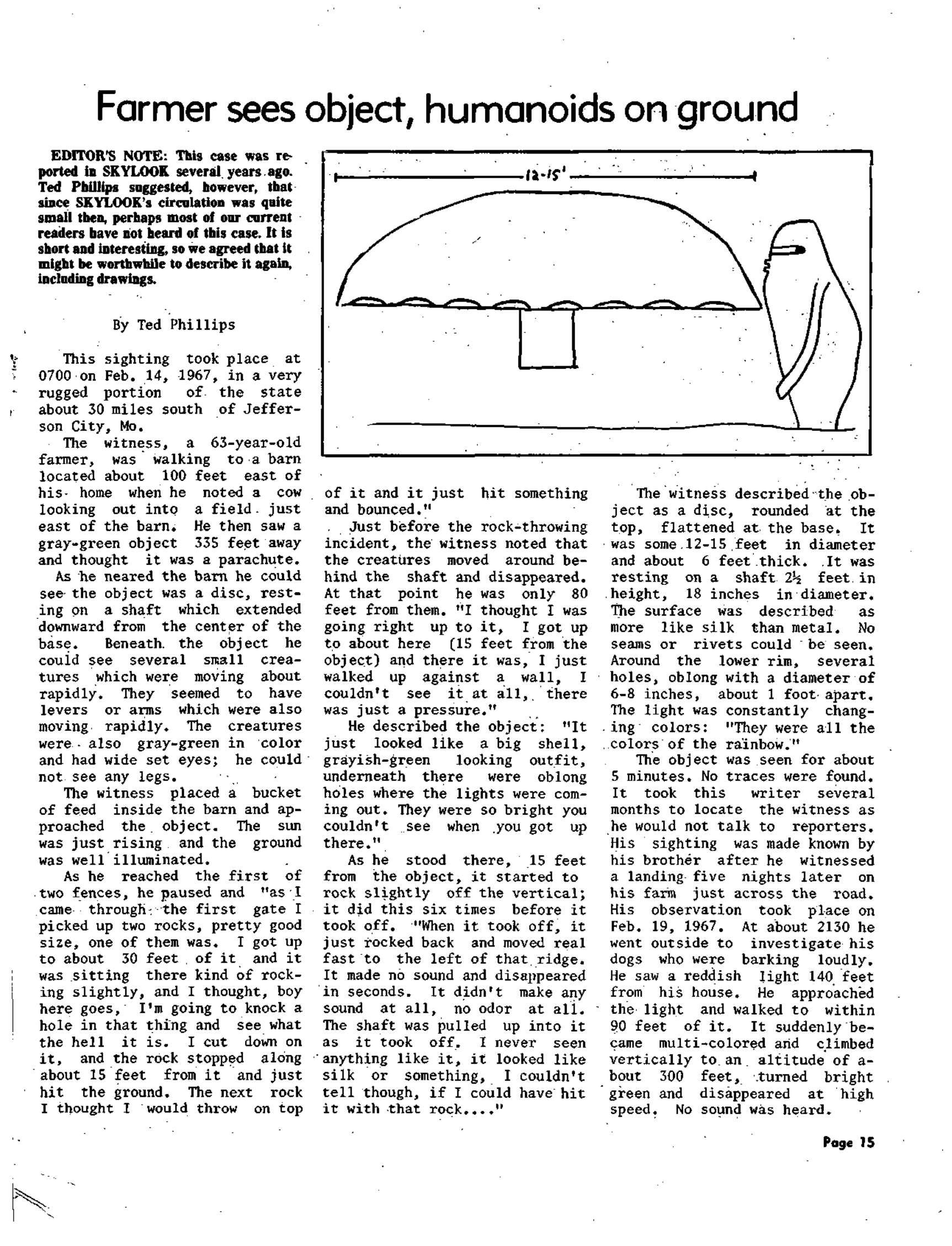 Mufon Ufo Journal 1975 8. August Skylook