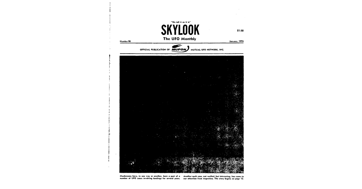 MUFON UFO Journal 1976 1. January Skylook