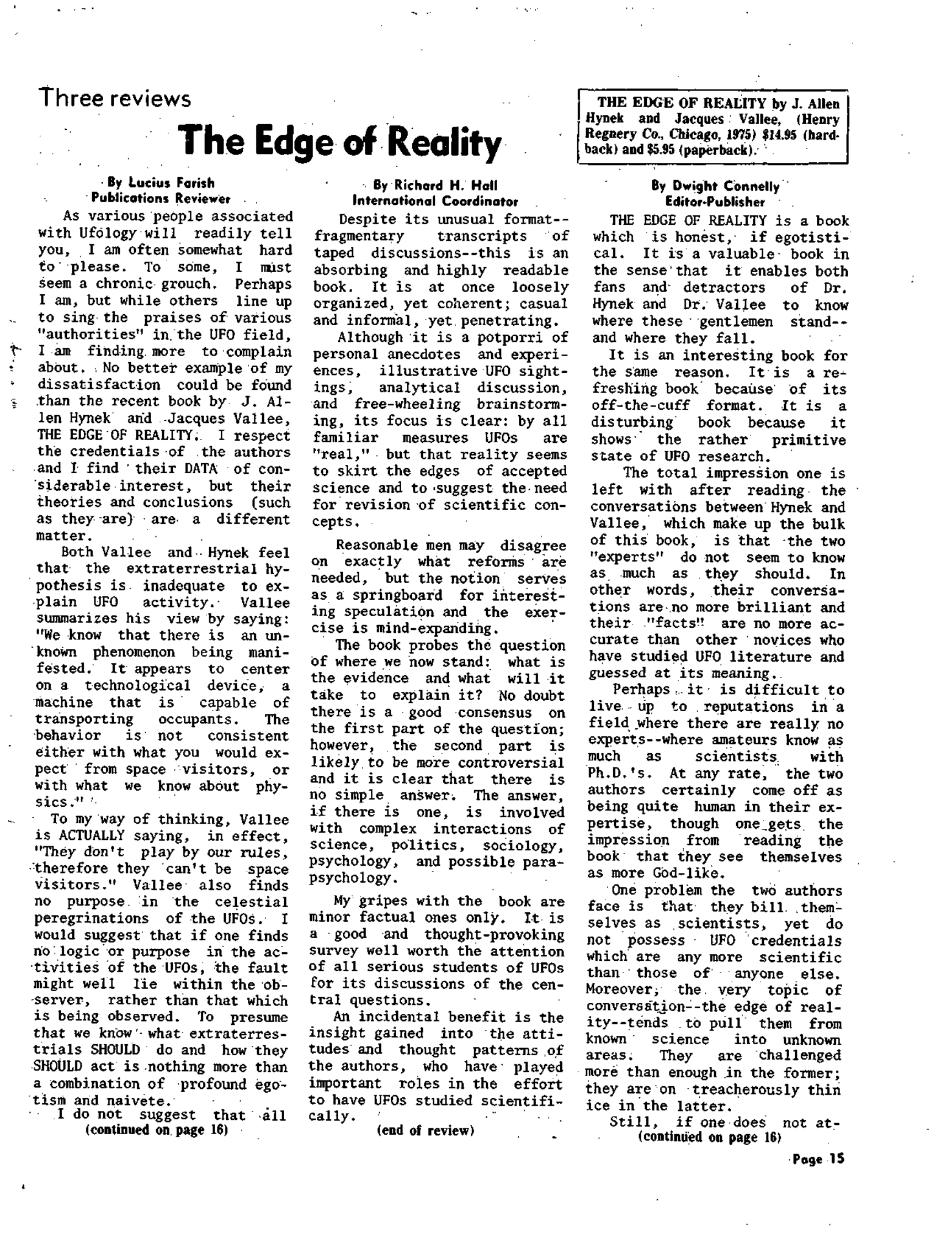 Mufon Ufo Journal 1976 4. April Skylook