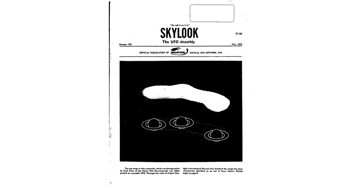 MUFON UFO Journal 1976 5. May Skylook