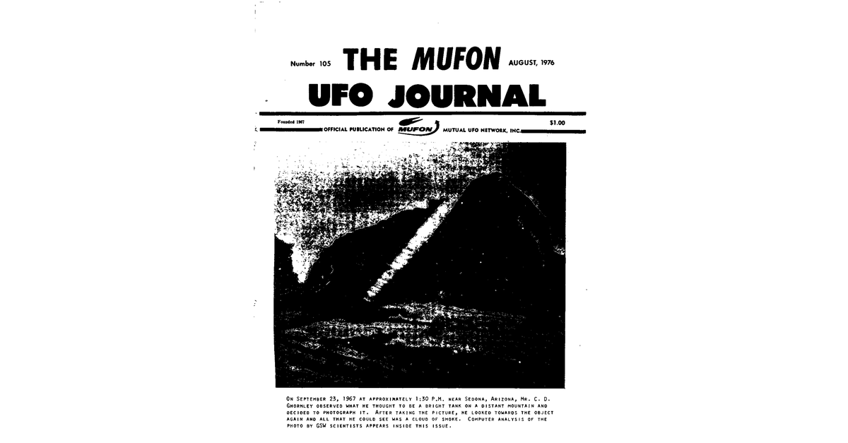 MUFON UFO Journal 1976 8. August