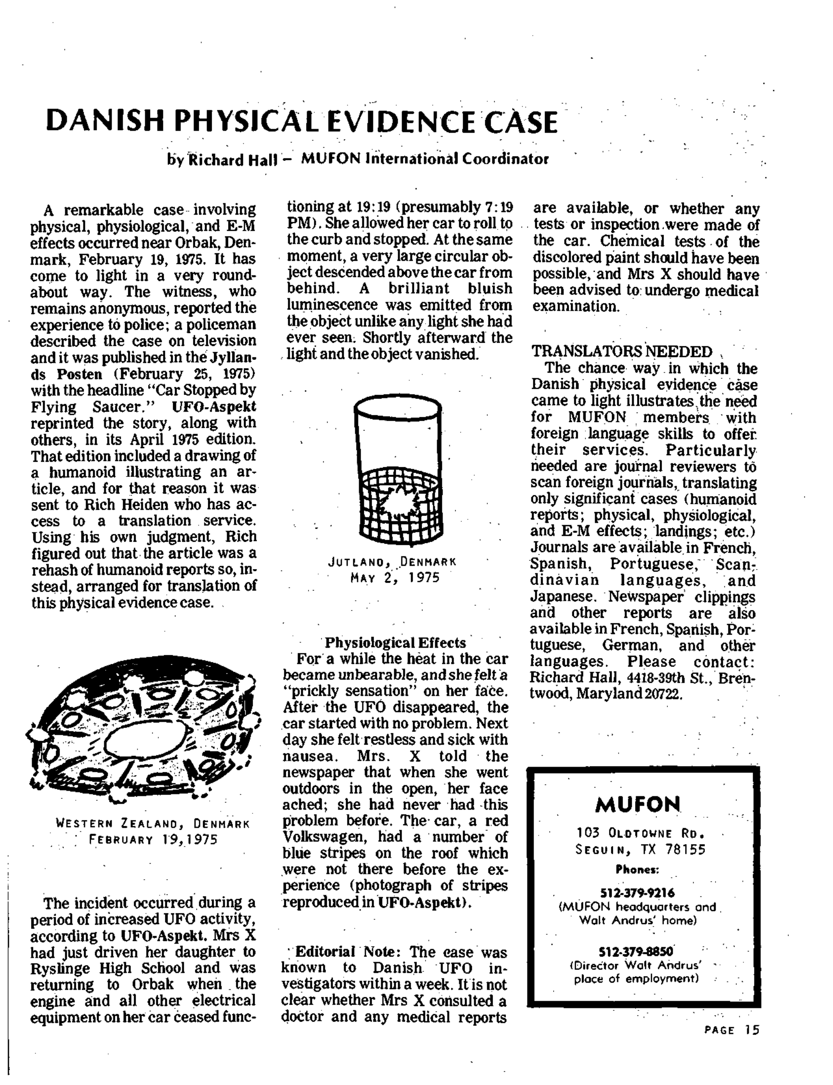 Mufon Ufo Journal 1976 8. August