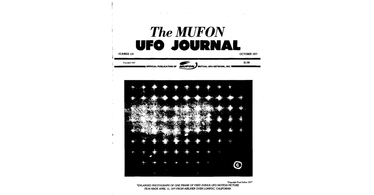 MUFON UFO Journal 1977 10. October