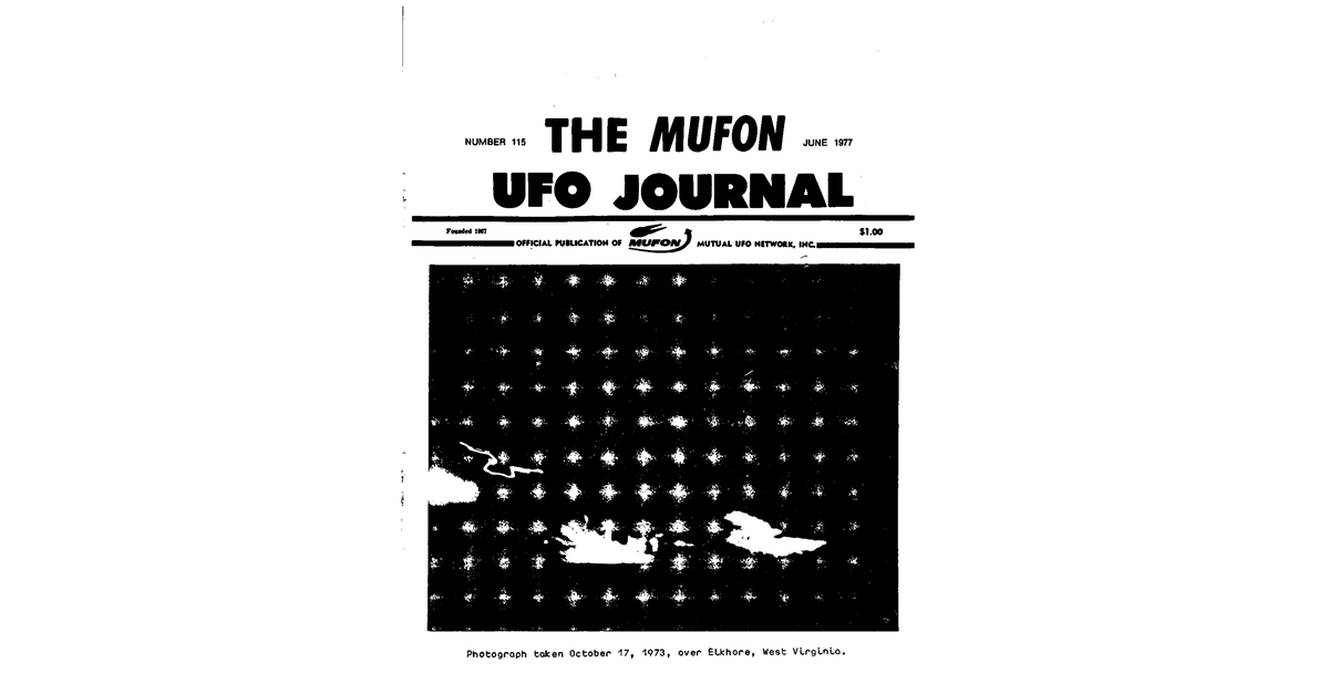 MUFON UFO Journal 1977 6. June