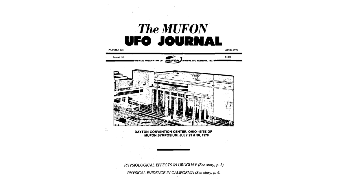 MUFON UFO Journal 1978 4. April