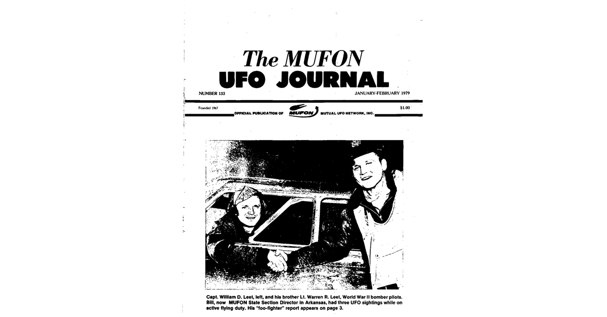 MUFON UFO Journal 1979 1. 2. January February