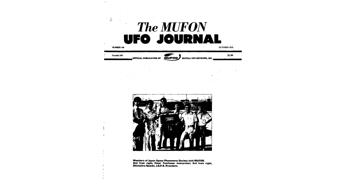 MUFON UFO Journal 1979 10. October