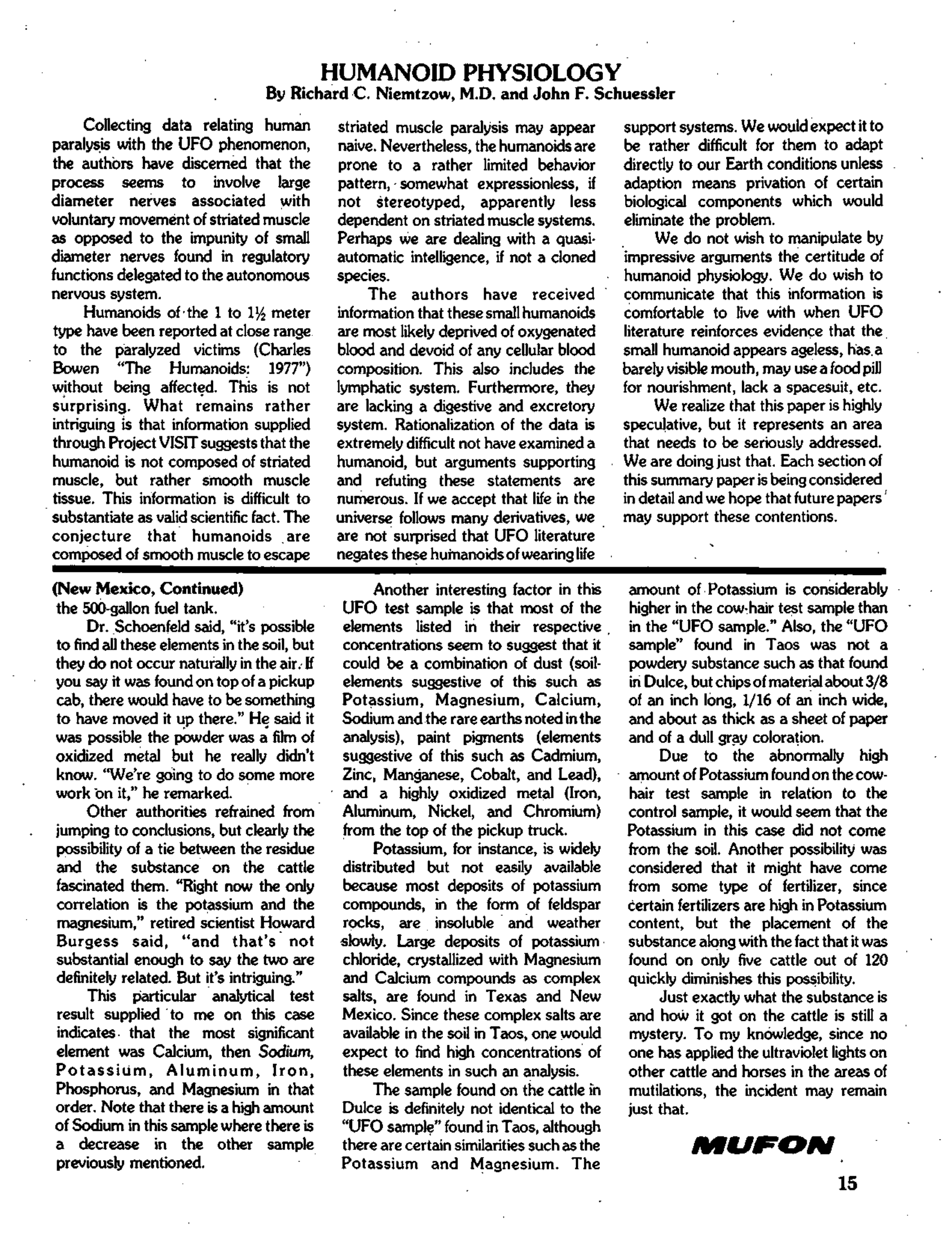 Mufon Ufo Journal 1979 8. August