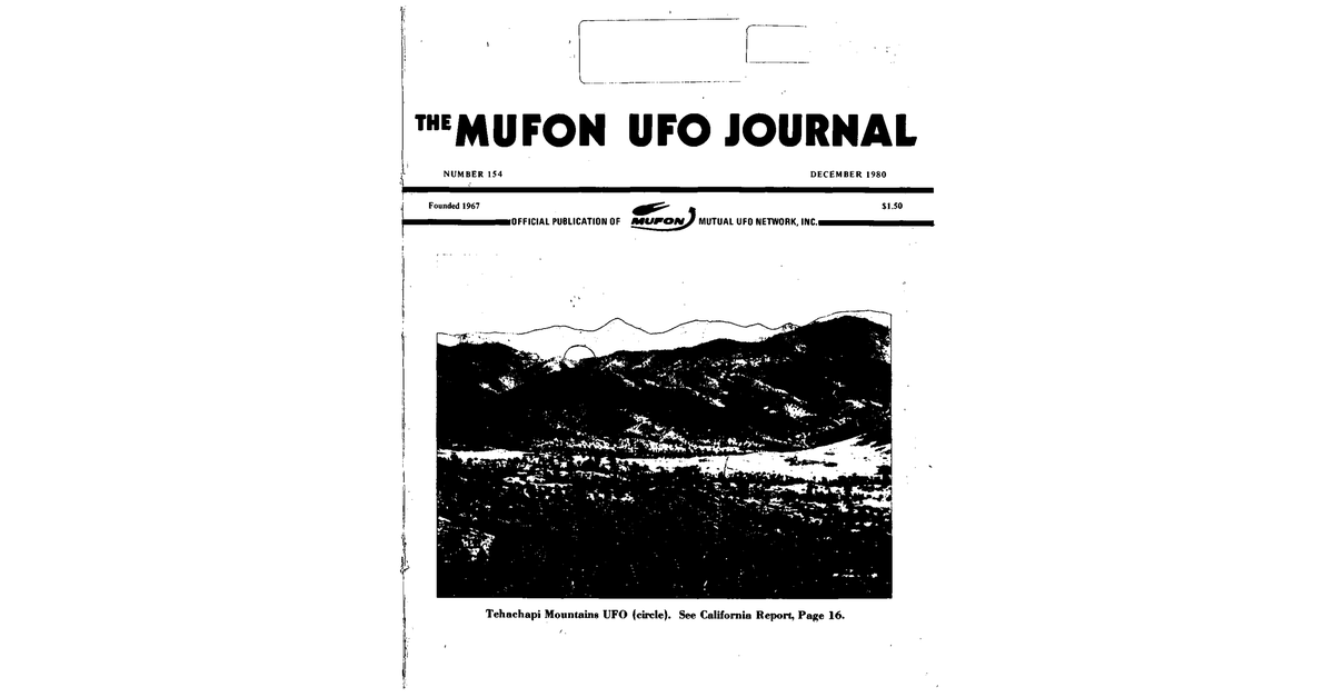 MUFON UFO Journal 1980 12. December