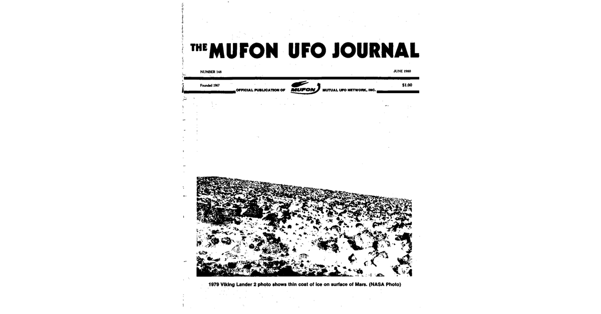 MUFON UFO Journal 1980 6. June