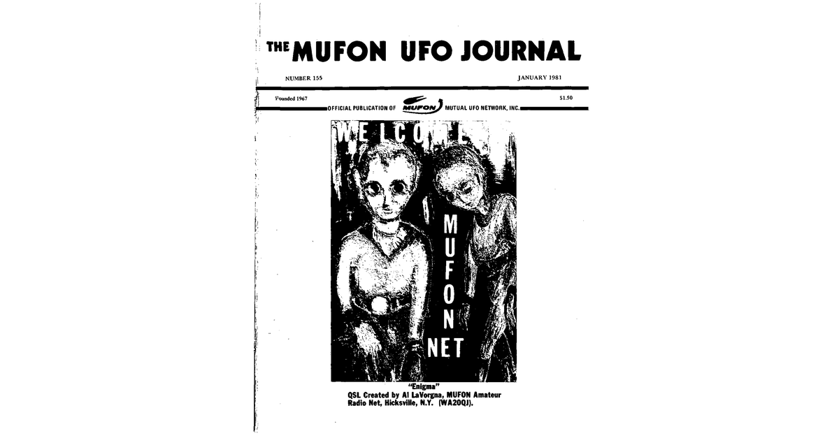 MUFON UFO Journal 1981 1. January
