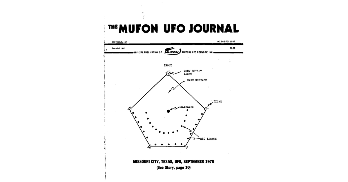 MUFON UFO Journal 1981 10. October