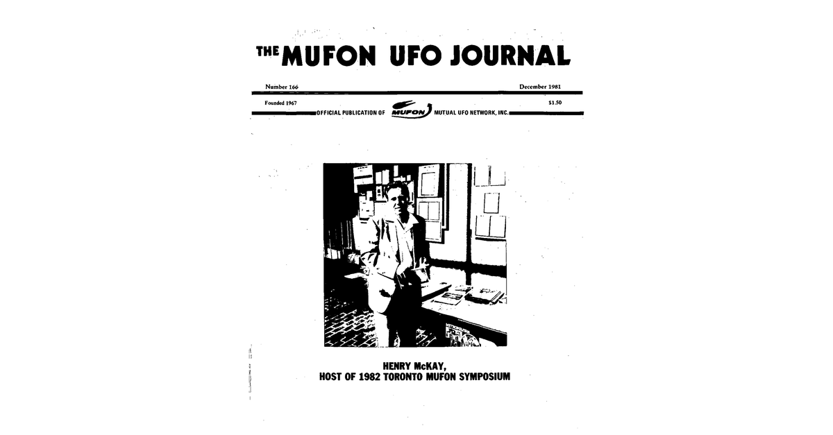 MUFON UFO Journal 1981 12. December
