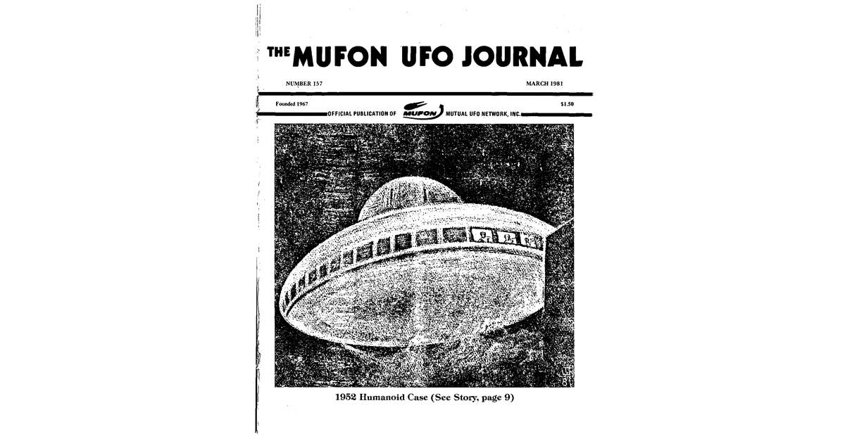 MUFON UFO Journal 1981 3. March