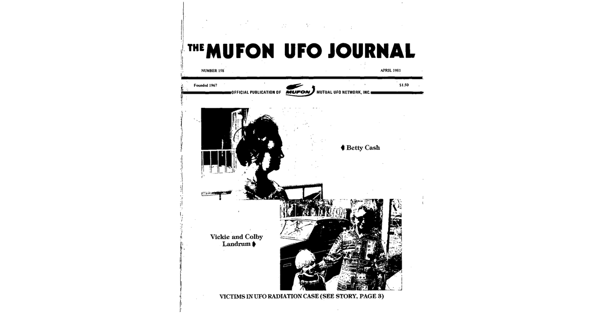 MUFON UFO Journal 1981 4. April