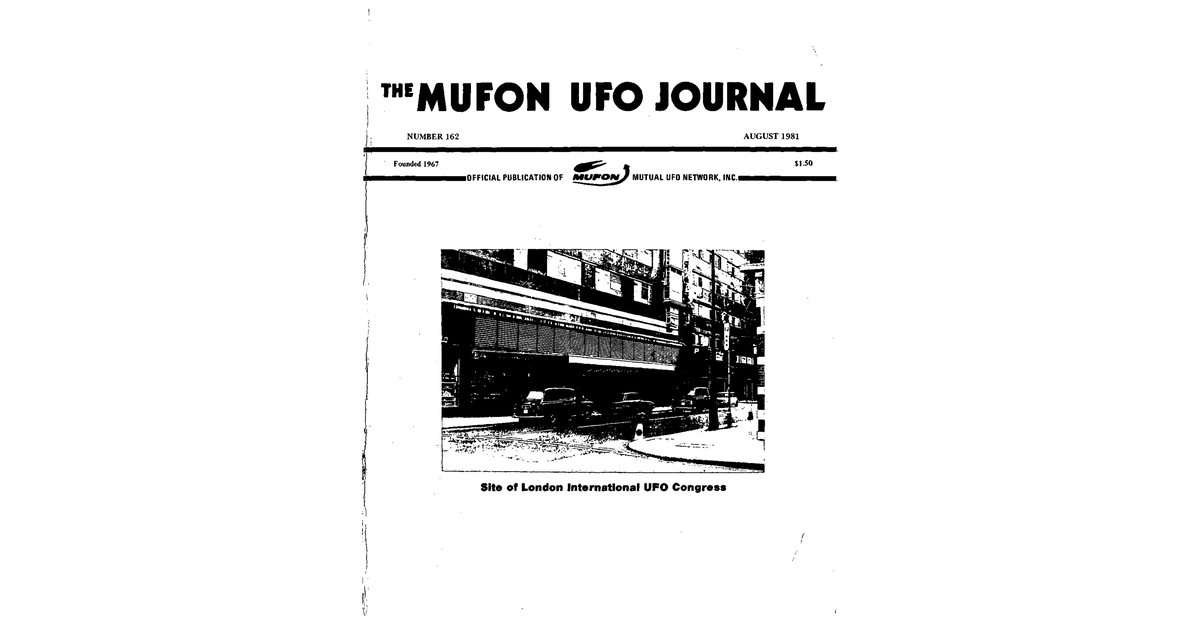 MUFON UFO Journal 1981 8. August