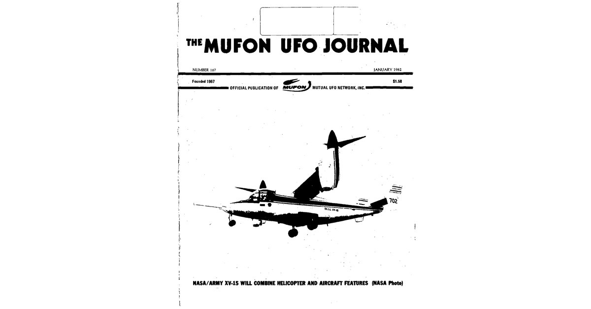 MUFON UFO Journal 1982 1. January