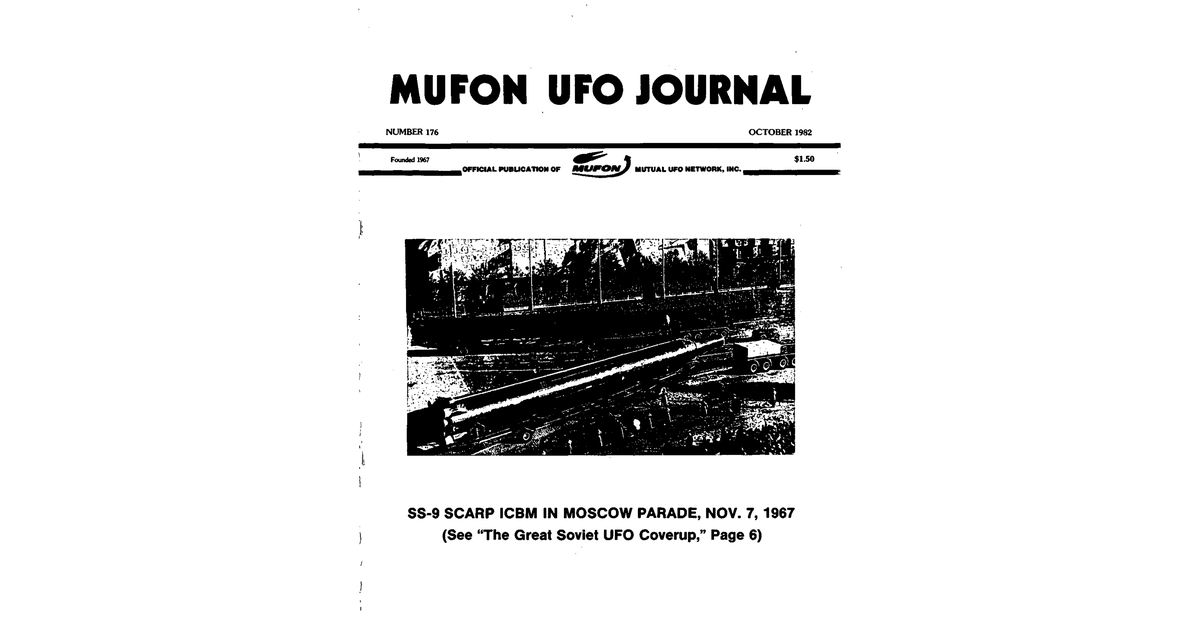 MUFON UFO Journal 1982 10. October